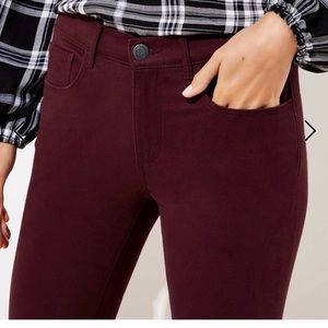 Loft Maroon Jeggings